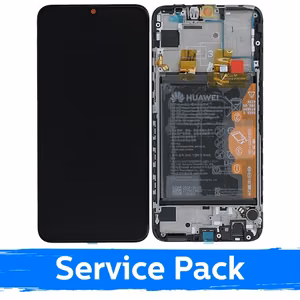 LCD-näyttö Huawei P Smart 2019 musta kehyksellä (Service Pack)