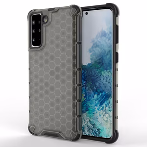 Honeycomb tapauksessa panssaroitu kansi geelirunko Samsung Galaxy S22 + (S22 Plus) musta