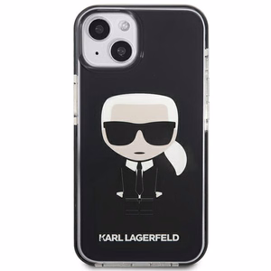 Karl Lagerfeld Iconik Karl Kotelo iPhone 13 mini - Musta