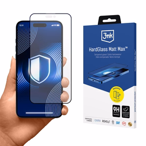 Karkaistu lasi 3mk HardGlass Matt Max iPhone 16 Pro:lle