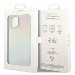 Guess IML Faceted Mirror Disco Iridescent -suojakuori iPhone 12/12 Prolle - monivärinen