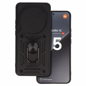 Slide Camera Armor Suojakuori Xiaomi 15 Ultra 5G:lle musta