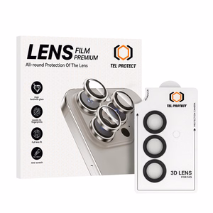 Karkaistu lasi Tel Protect 3D Lens kameralle Samsung Galaxy S26 musta (linssi 3 kpl)