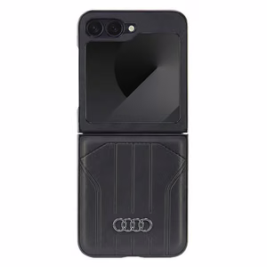 Audi Synthetic Leather MagSafe Suojakuori Samsung Galaxy Z Flip 6:lle - musta