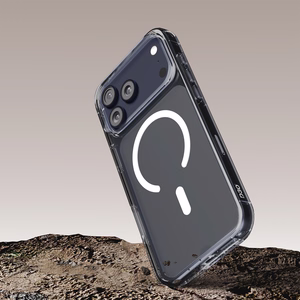 Puro Impact Clear D3O TPU+PC suojakuori MagSafe-yhteensopiva iPhone 17 Pro:lle - läpinäkyvä