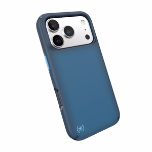 Speck Presidio Lux MagSafe suojakuori iPhone 17 Pro -laitteelle, Deep Sea Fade / Black / Spell Blue -värinen