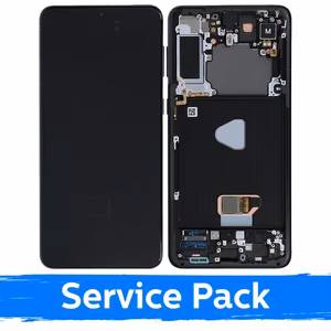 LCD-näyttö, yhteensopiva Samsung G996 S21 Plus kehyksellä / Phantom Black / (Service Pack)