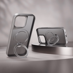 Etteri Matte Mag Ring kuori iPhone 15 6,1 harmaa
