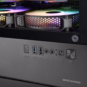 Mars Gaming MCQUANTUM – Midi Tower computer case, black