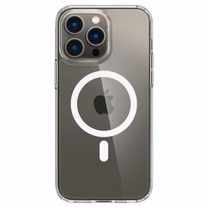 Spigen Ultra Hybrid Mag -kotelo MagSafella iPhone 14 Pro:lle - Kirkas/valkoinen