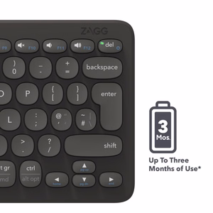 ZAGG Pro Keyboard 12 inch, hiilenharmaa, UK (langaton lataus latausalustalla)