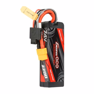 Lipo Gens ace G-Tech 2200 mAh 7,4 V 2S1P 60C GRP-76 -kovakoteloinen akku, jossa on XT60-liitin