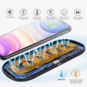 Fast Dual Wireless Charger CHOETECH, 18W