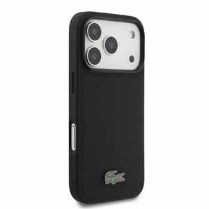 Case Lacoste PVC Iconic Petit Pique Metal Logo MagSafe Apple iPhone 18 Pro black