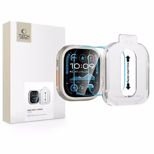 Tech-Protect Easy Set+ Karkaistu lasi 2 kpl Apple Watch Ultra 1/2 49mm:lle - Kirkas