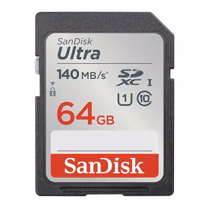 SanDisk muistikortti 64GB Ultra SDXC 64GB 140MB/s UHS-I Class 10