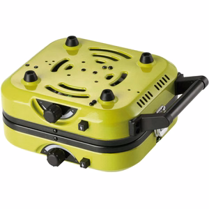 Meva DUAL COMPACT + GRILL retkikaasukeitin kaasupatruunoille, taitettava 2-polttiminen malli grillilevyllä