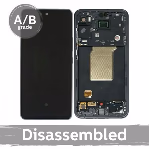 LCD-näyttö yhteensopiva Samsung A556 A55 5G kehyksellä / tummansininen / (9.5/10 käytetty)