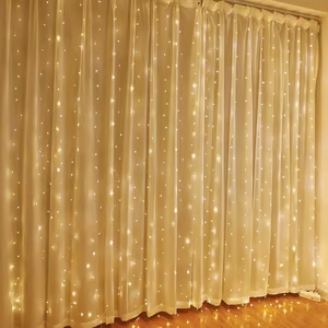 LED CURTAIN (100 LED LAMPS) 3Mx1M WARM WHITE