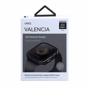 Uniq Valencia kotelo Apple Watch 4 / 5 / 6 / SE 40mm - harmaa - harmaa