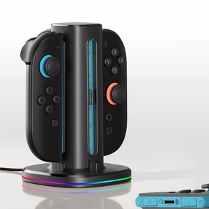AmazingThing Thunder Pro PlayDock Laturi Nintendo Switch 2 -ohjaimille - musta