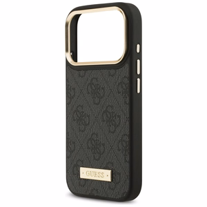 Guess 4G Logo Plate MagSafe suojakuori iPhone 17 Pro - musta