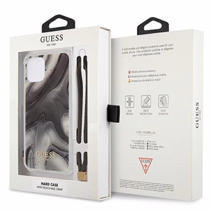Guess Marble Collection iPhone 12 / iPhone 12 Pro -kotelo - harmaa