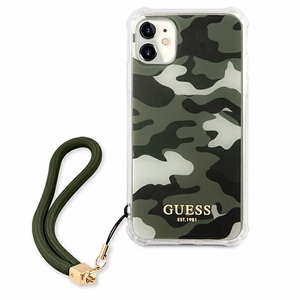 Guess GUHCN61KSARKA iPhone 11 6.1" / Xr green/khaki hardcase Camo Collection