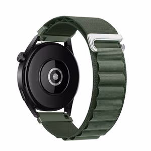 Hihna Samsung Galaxy Watch:lle Forcell F-Design FS05 polyesterikuitu solki 22 mm vihreä