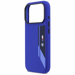 BMW M Silicon Vertical Logo MagSafe Suojakuori iPhone 17 Pro - laivastonsininen