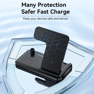 Wireless Charger Essager "JG 4in1" Black 15W (iPhone / Apple Watch / Airpods / Pencil)
