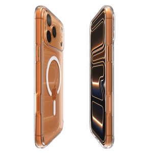 Spigen Ultra Hybrid MagSafe Suojakuori iPhone 17 Pro:lle - kirkas ja valkoinen