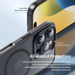 Rock Guard Touch Matte Series Magnetic Case for Iphone 16 grey