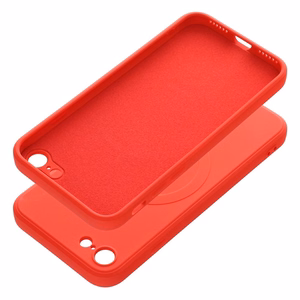 SILICONE MAG COVER puhelinkuori, yhteensopiva MagSafe-tekniikan kanssa, iPhone 7 / 8 / SE 2020 / SE 2022, punainen