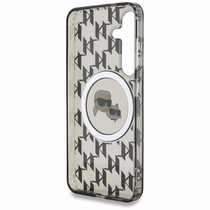 Karl Lagerfeld HC Magneettinen IML Metal Monogram KC Heads Suojakuori Samsung Galaxy S25 Musta
