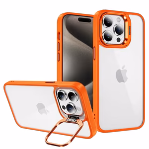 Tel Protect Kickstand Suojakuori + kameran lasi (linssi) iPhone 11 Pro:lle oranssi