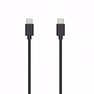 SEEK TOTI 20W Type-C PD verkko pikalaturi Type-C – Type-C 1 m PVC datakaapelilla 3A, musta
