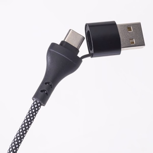 Maxlife ALLin1 kaapeli USB + USB-C - Lightning + 2x USB-C 1,0 m 66W musta