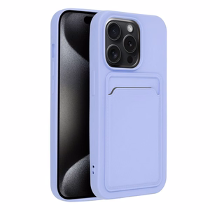 Suojakuori iPhone 15 PRO:lle Card Case violetti