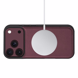 Tech-Protect Wallet MagSafe suojakuori mallille iPhone 17 Pro Max / 18 Pro Max – viininpunainen