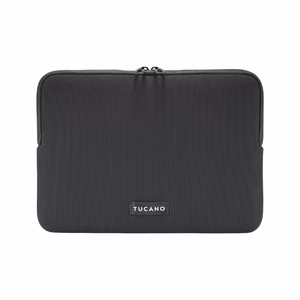 Tucano Colore2 neoprene laptop sleeve for MacBook Air 13-inch (M5/M4/M3/M2/M1, 2026–2018), MacBook Pro 13-inch and 12-inch laptops, black