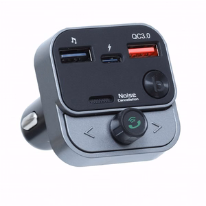 ART FM-lähetin bluetooth 5.0 + USB A QC3.0 + Typ C (yhteensä 30W) FM-84B musta
