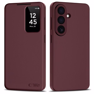 Tech-Protect Smart Lompakko Suojakuori Samsung Galaxy S26:lle burgundinpunainen