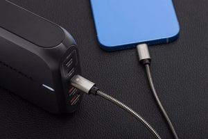 Kaapeli USB C - Lightning Forcell F-Energy PD 3A 27W Metal 1 m C238 hopeinen