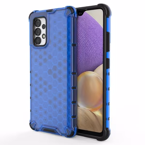 Honeycomb tapauksessa panssaroitu suojus geelirunko Samsung Galaxy A03s (166.5) sininen