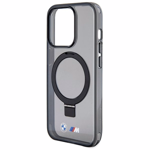 BMW Ring Stand M Collection MagSafe Suojakuori iPhone 15 Pro:lle - musta