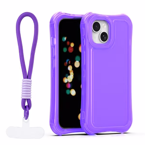 Safepop suojakuori hihnalla iPhone 15 6,1" violetti