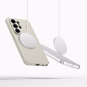Tech-Protect Silicone MagSafe suojakuori Samsung Galaxy S26 Ultra:lle beige