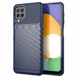 Thunder Case Joustava Kova Rugged Cover TPU Case Samsung Galaxy A22 4G sininen