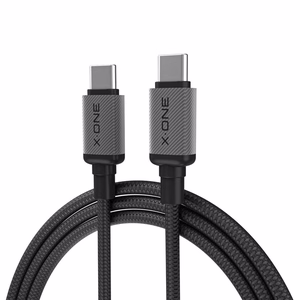 X-ONE TitanFlex -datakaapeli – C–C-tyyppinen – 5A, enintään 240W, 1,2 m, musta